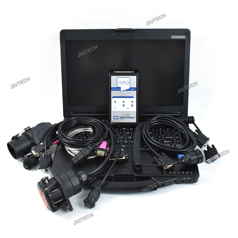 Ready to use CF53 laptop+2024 Truck Trailer Brake Diagnostic Tool for KNORR-BREMSE Diagnostic Kit