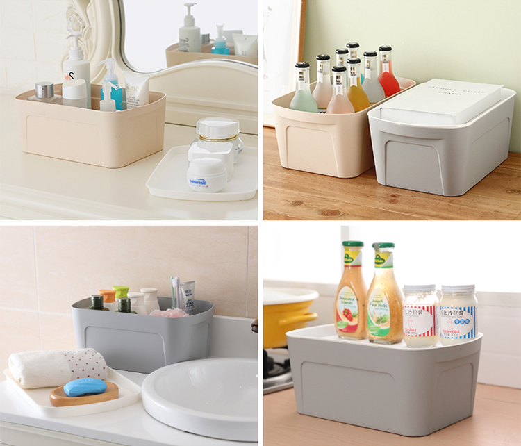 Grey Stackable Underwear Plastic Storage Box