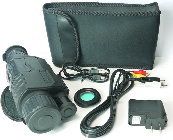 Infrared Hunting Night Vision Monocular Telescope Sports Black Color 200 X 60 X 90mm