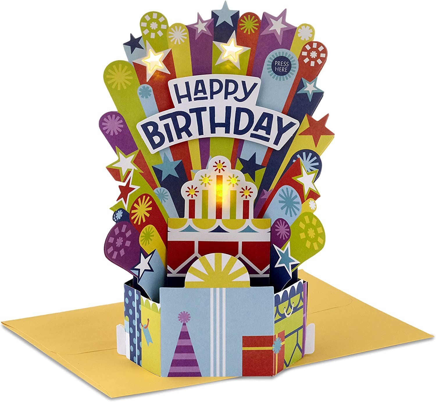 Customized Logo Musical and Illuminated 3D Birthday Cards OEM/ODM Accepted