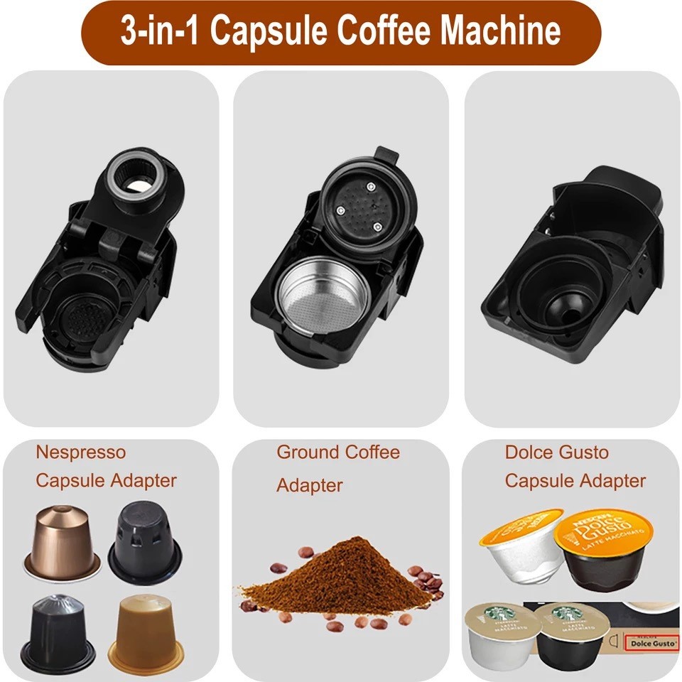 Commercial Casual Food Capsule Coffee Machine With 0.6L Water Tank