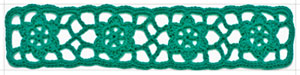 Long Vintage Cotton White Crochet Scallop Pattern Lace Trim DIY Embroidered Sewing Stretch