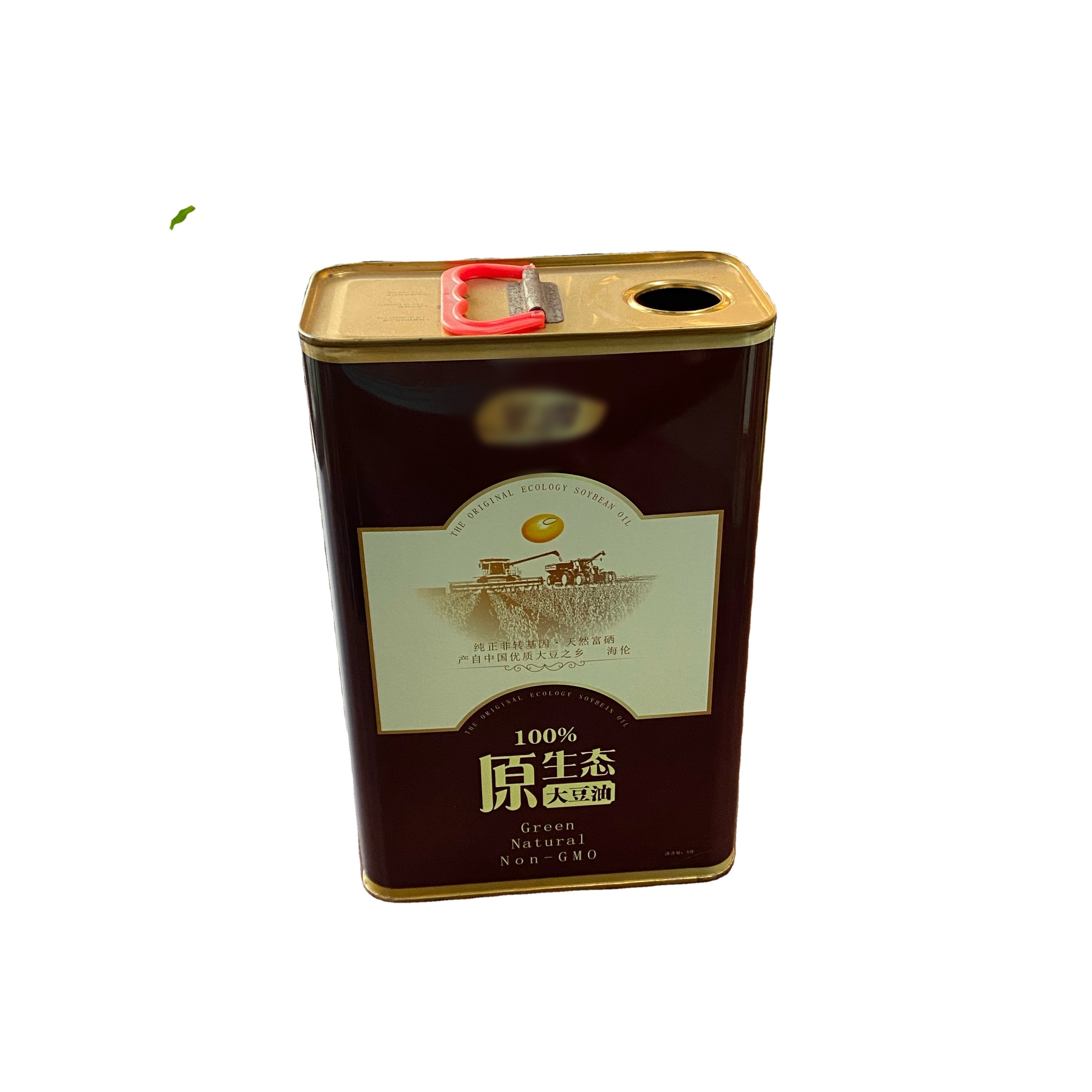 4 Color Cooking Oil Tin Can 3L Large Rectangular Metal Tins