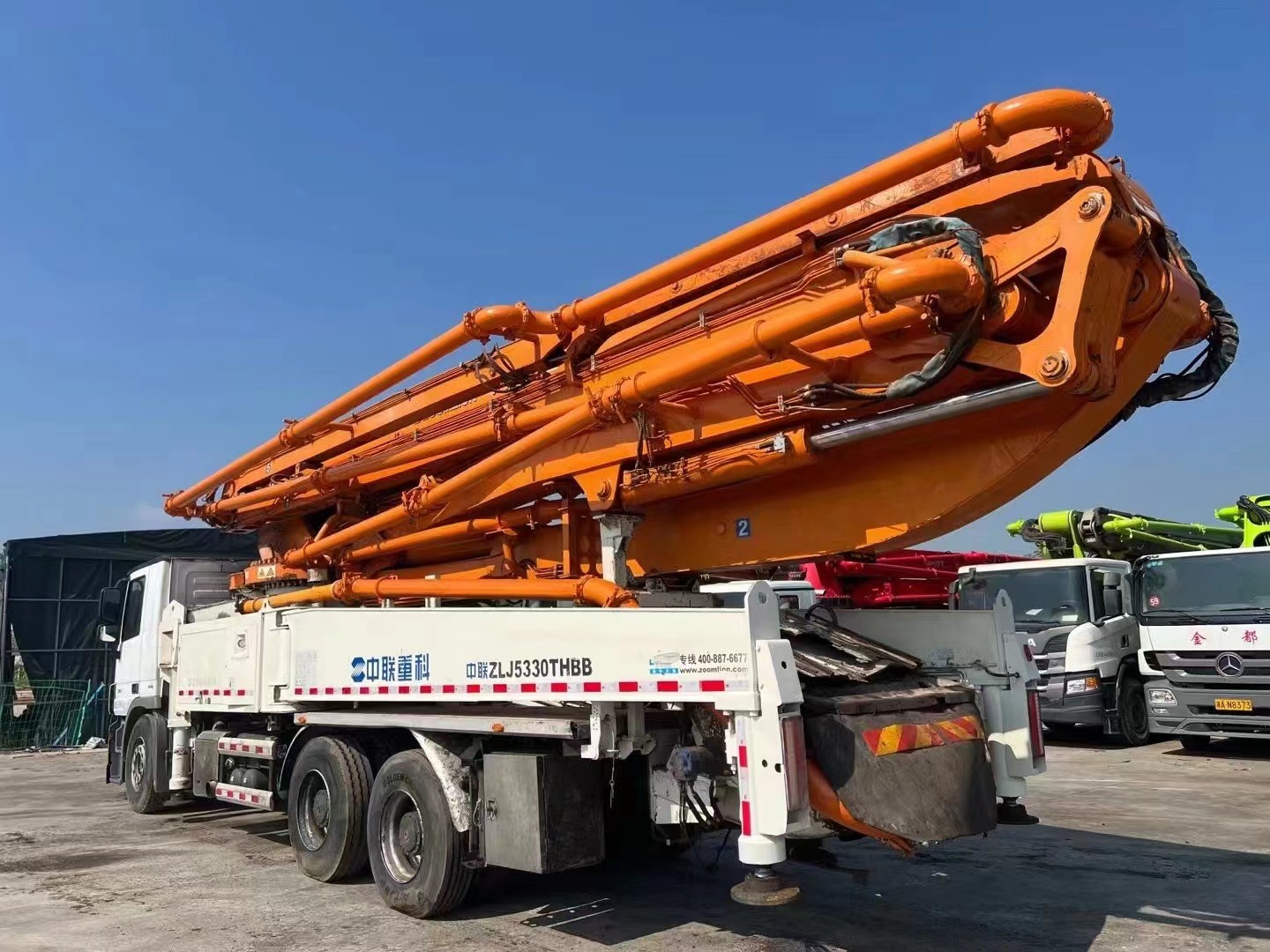 Reproduced Zoomlion Concrete Pump Truck 2014 49m 40900KG