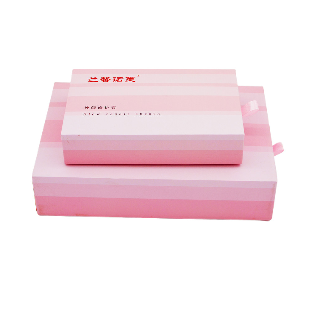 1400gsm Sliding Drawer Gift Boxes Rigid Pink Match Greyboard Push And Pull ISO9001