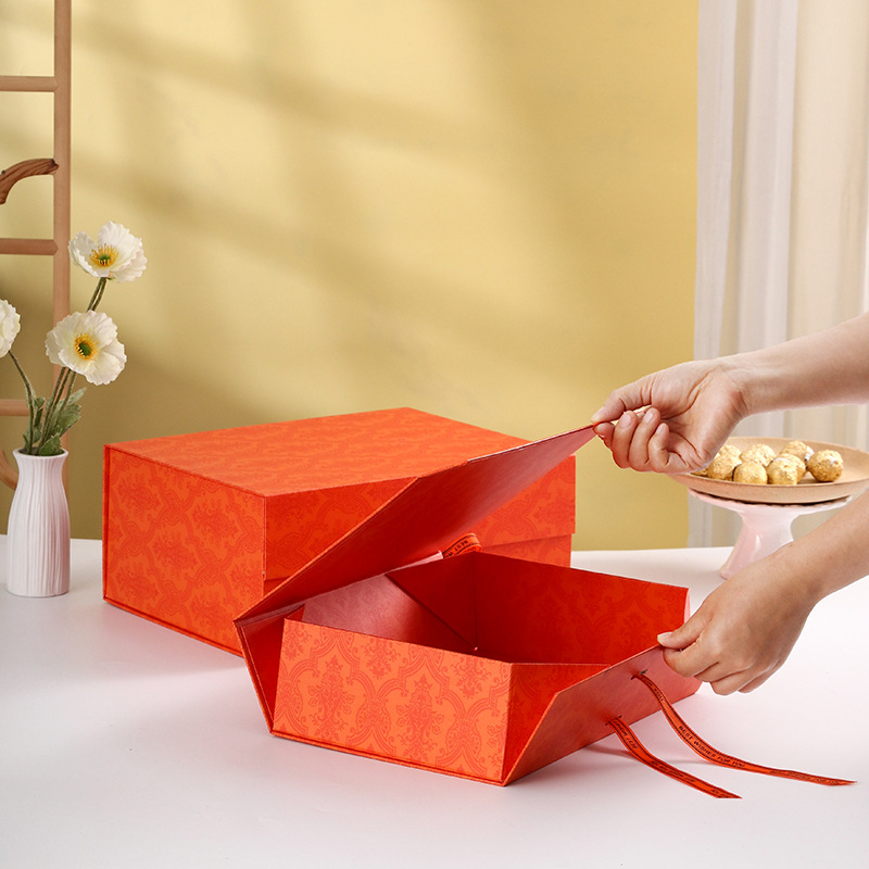 Magnetic Lid Foldable Box Cardboard Paperboard Carton Packaging ODM