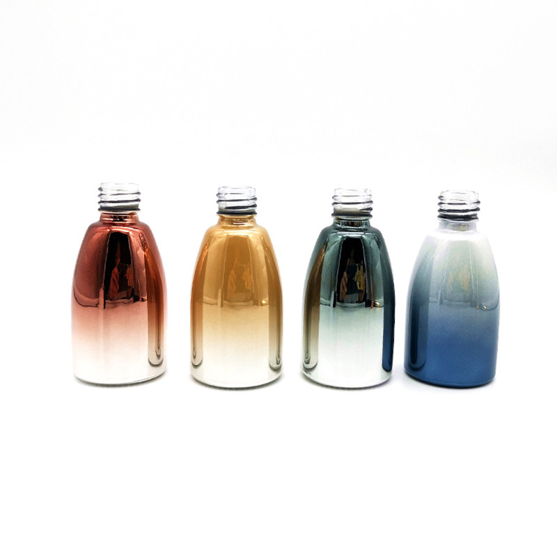Mini Round Shape 5ml Empty Nail Polish Bottles Colorful Glass Customize