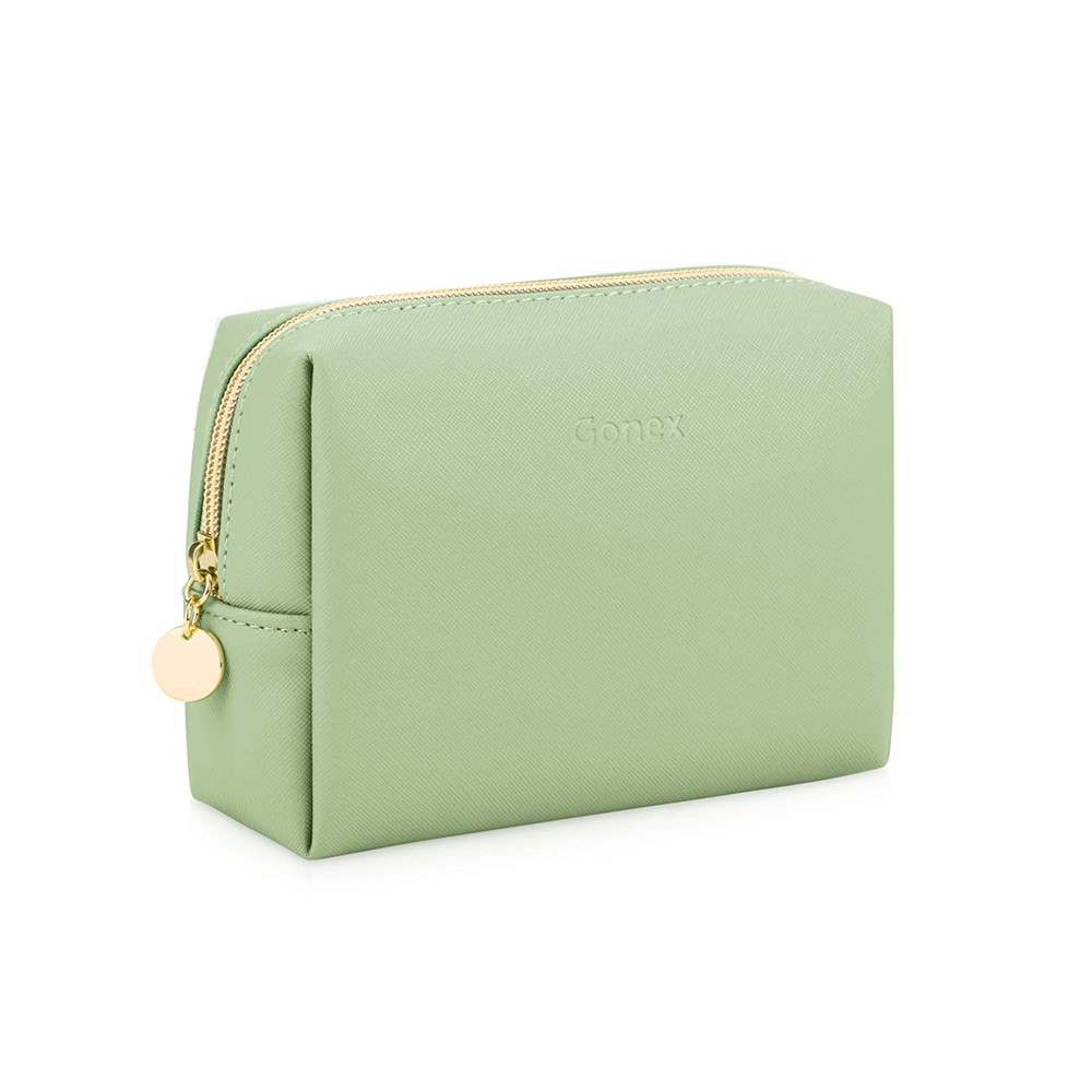 7.9 Inch PU Leather Cosmetic Makeup Bag Bridal Gift Large Capacity