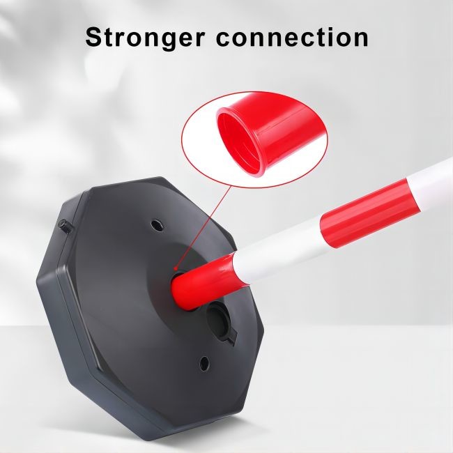 2 Pack 86cm Traffic Delineator Cones With Fillable Base Road Safety Accessories PE Plastic