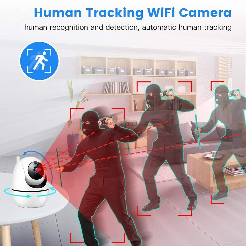 1080p Smart Surveillance Camera For Baby / Pet / Nanny With Motion Detection Wifi Smart Net Camera