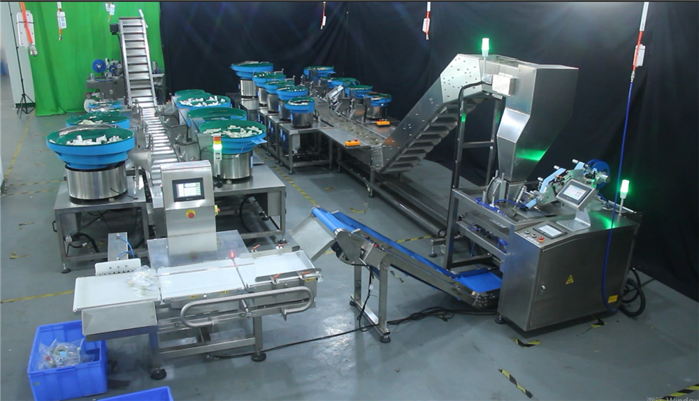 Automatic Bolts Nuts Nail Fastener Screw Counting Packing Machine With Vibrator Bowl Feeder