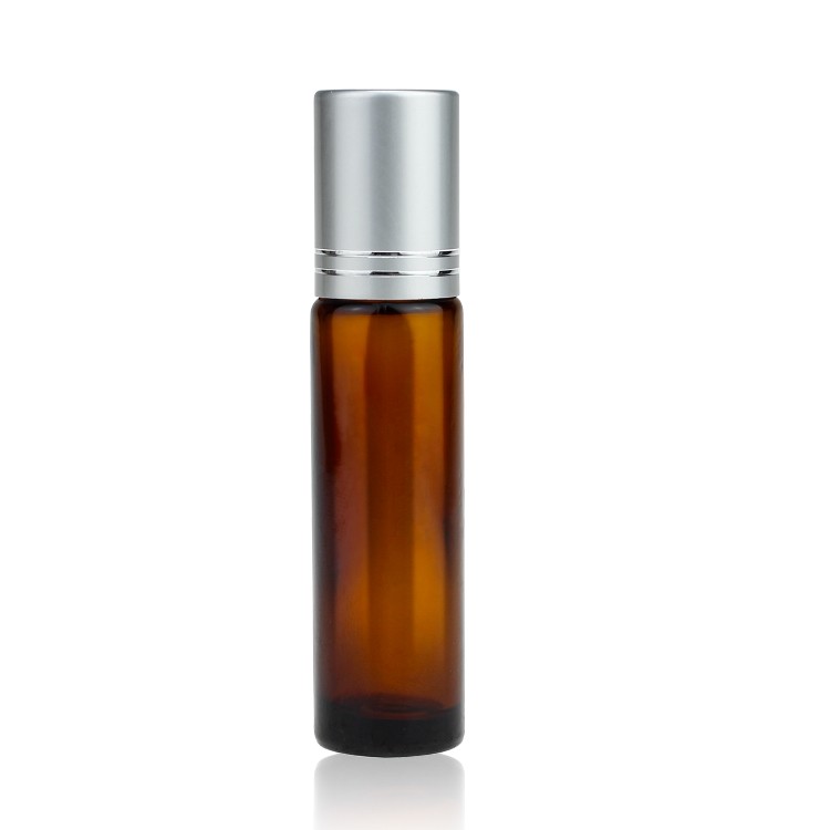 10ml Perfume Glass Roll On Bottles With Cap amber color