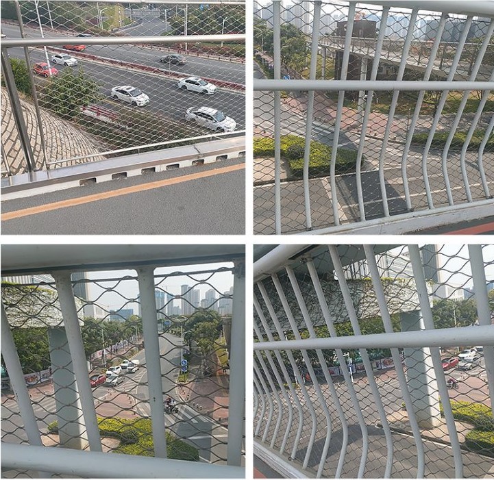 Premium 304 Stainless Steel Wire Rope Safety Net For Security Fencing