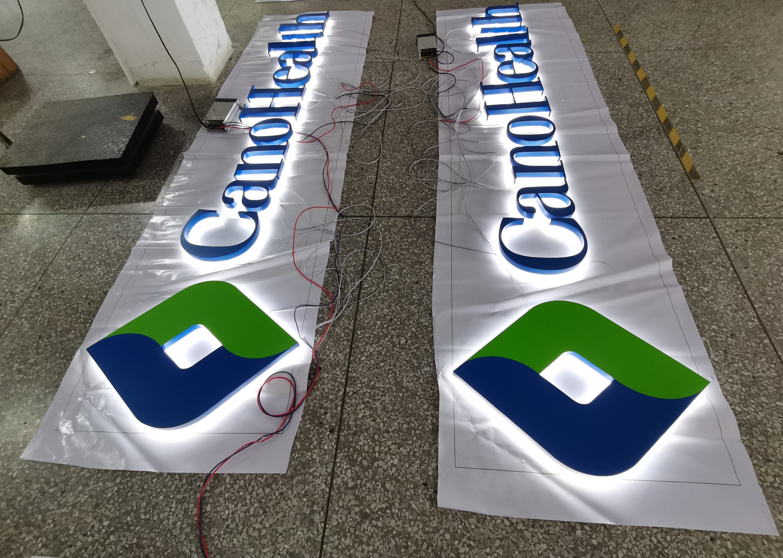 Aurora LED Backlit Channel Letter Signs 4000K-12000K 46mm Depth