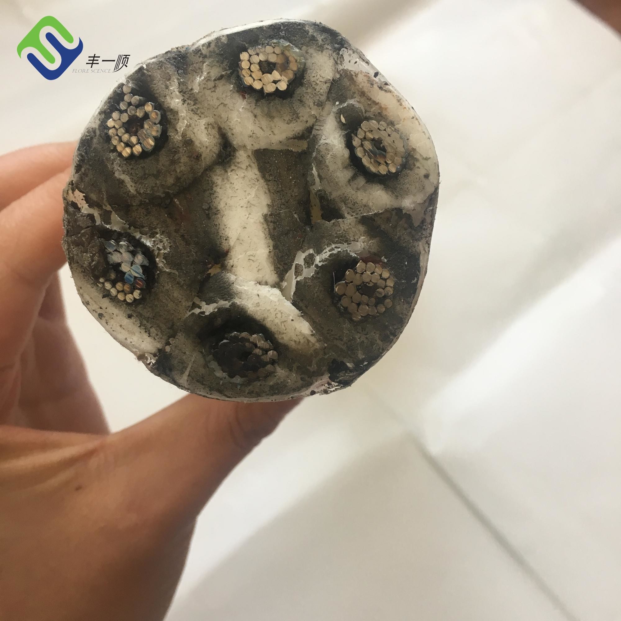 26mmx500m PolySteel Combination Wire Core Fiber Rope For Marine CABLE LAYING