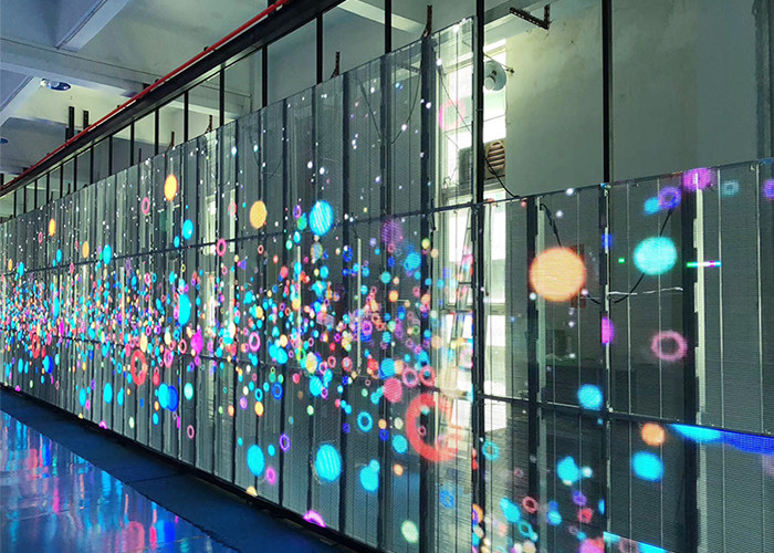 SMD Aluminium Alloy Outdoor Transparent Led Display Full Color 500*1000mm