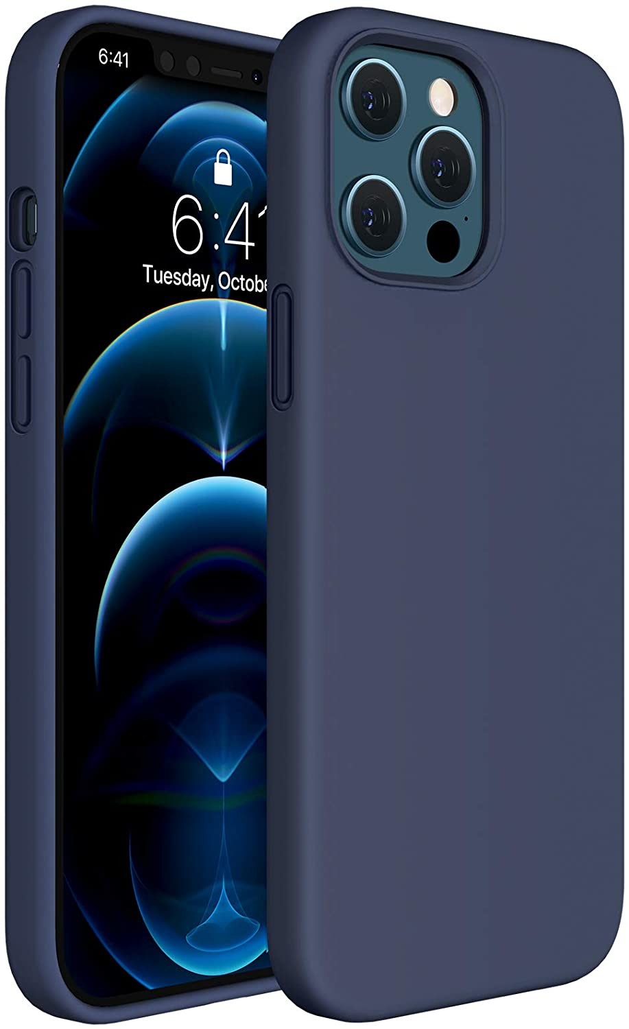 Liquid Silicone Case Gel Rubber Full Body Protection Shockproof Drop Protection Phone Case for iPhone 12 (2020 Release)