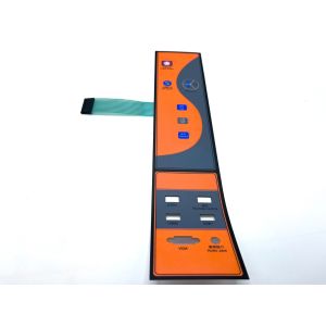 Buy cheap 3M Rear Adhesive Tactile Membrane Keyboard With Gradient Printing product