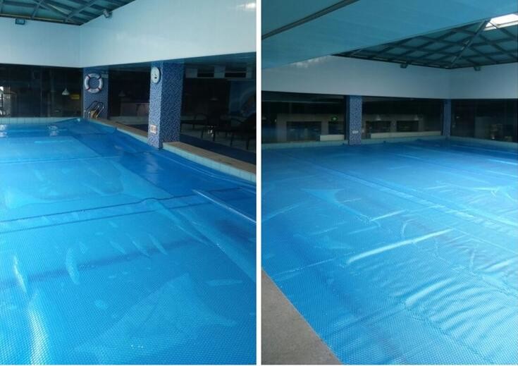 Swimming Solar Pool Bubble Cover And Blanket Bubble Film Wrap PE Plastic Swimming Pool Cover Reel