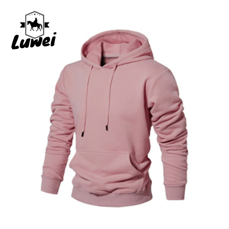 Streetwear Custom Logo Pullover Over Size Bluza Felpe Con Cappuccio Cotton Slim Plain Men's Hoodies & Sweatshirts
