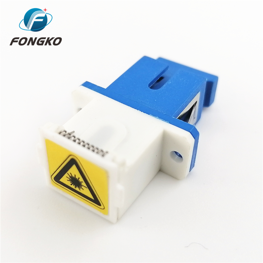 Sm Blue Fiber Optic Adapter UPC SC coupler With Ear
