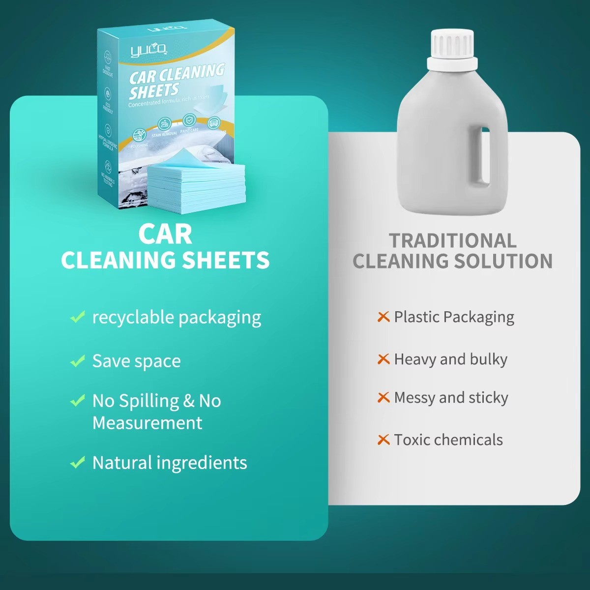 Interior Dash Car Wash Strips Easy Cleaning Portable And Long Lasting