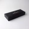 Buy cheap PU Gift Packing Box , Black Leather Pen Packaging Box With White Paper Sleeve from wholesalers