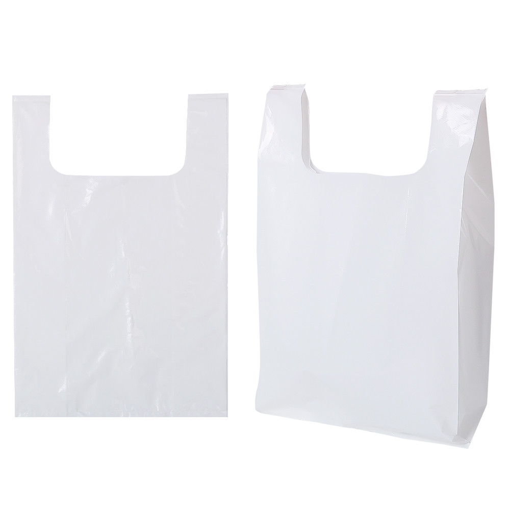 Eco Choice Biodegradable Plastic T-Shirt Bag With Customized Printed Logo