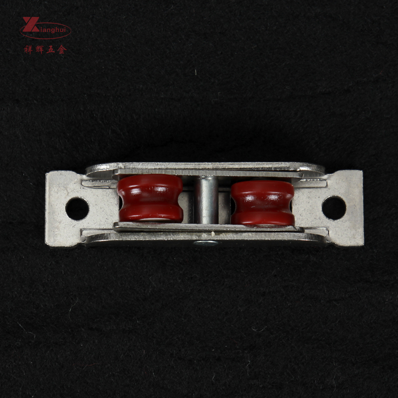 16mm UPVC Sliding Door Window Pulley with POM Wheel and Stainless Iron/Steel Frame