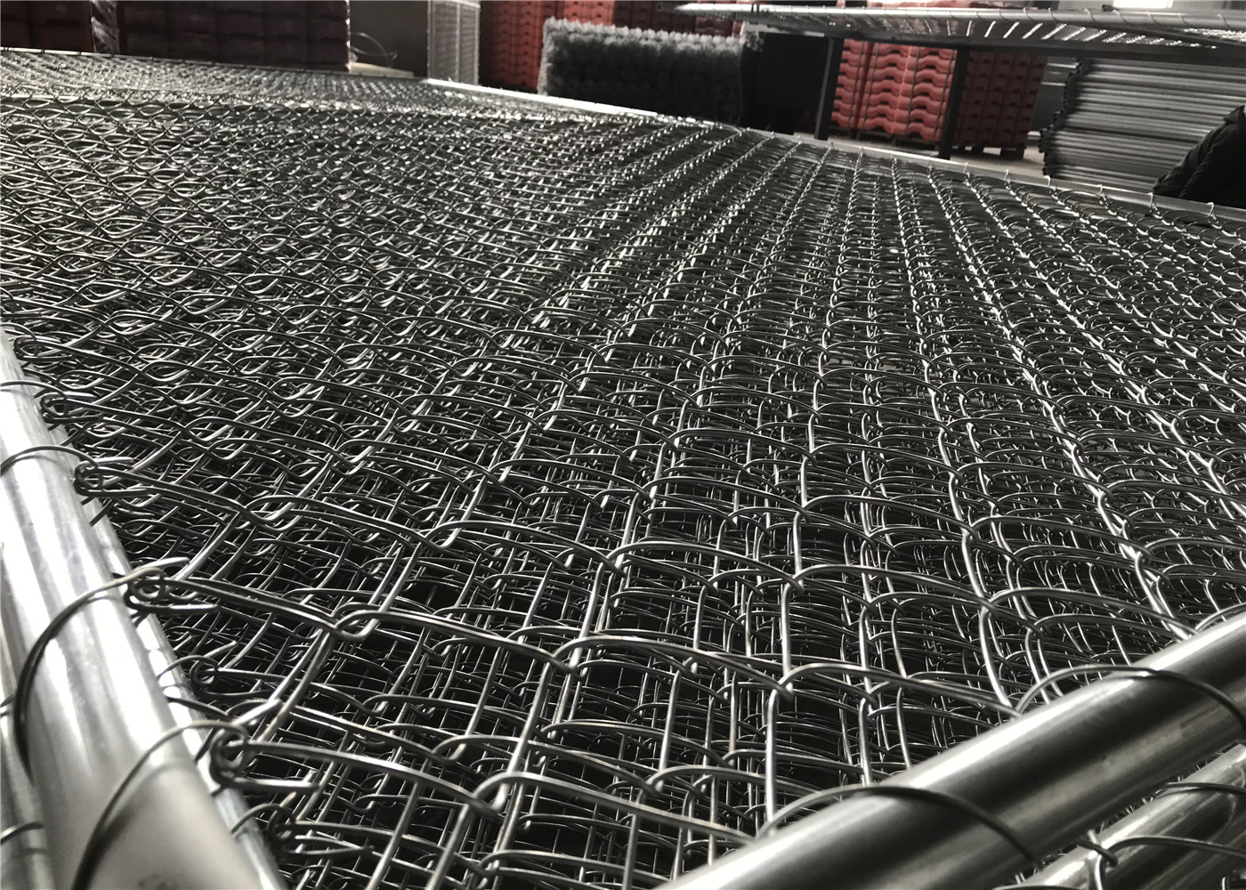 Temporary chain link fence 6'x12' Cold Zinc Painted at All welds