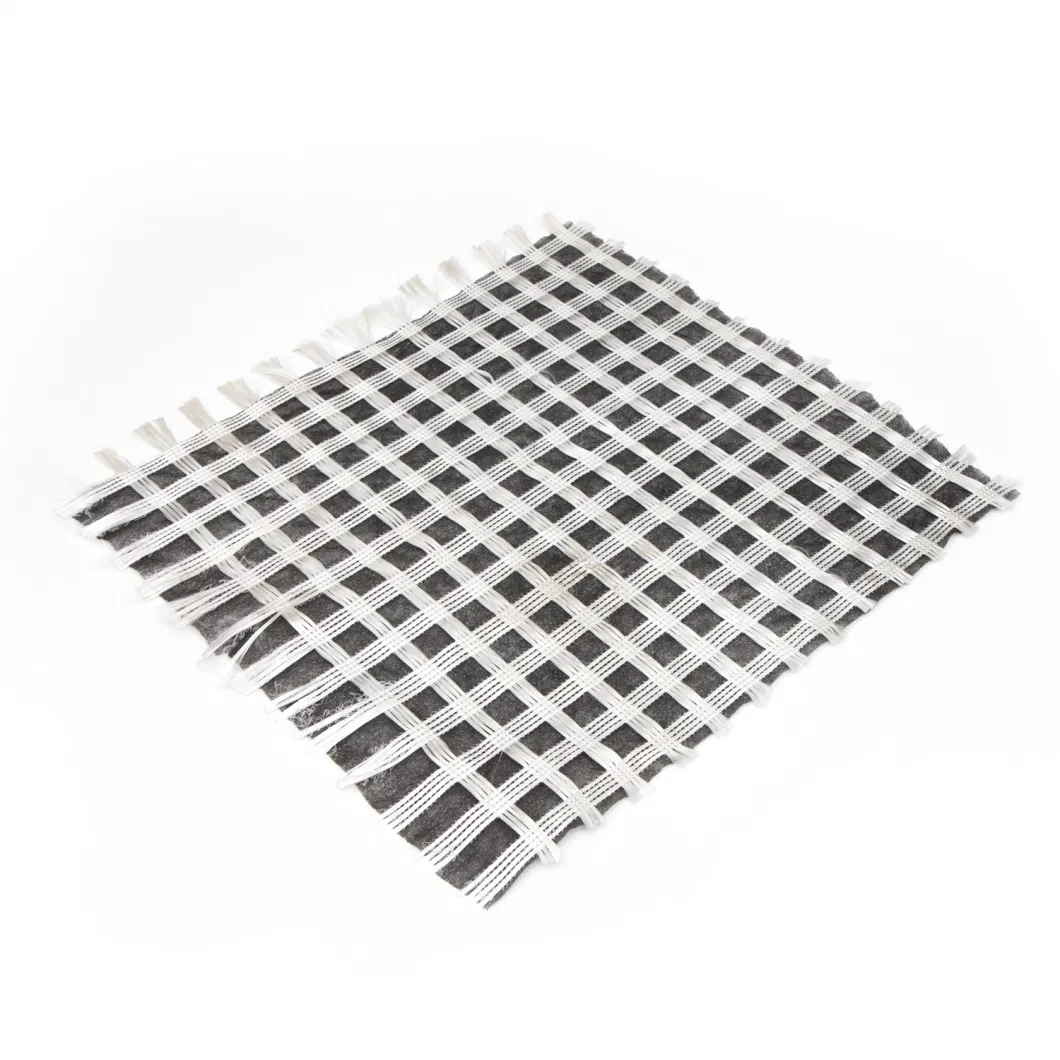 Composite Biaxial Fiberglass Geogrid with Nonwoven Geotextile for Soil Reinfocement/Road Construction Material Geocomposite Geogrid