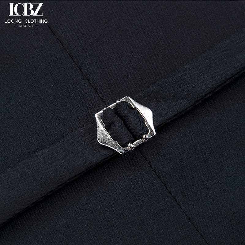 Korean Slim Fit Woven Navy Blue Suit Vest for Men Gender Men Professional Formal Vest