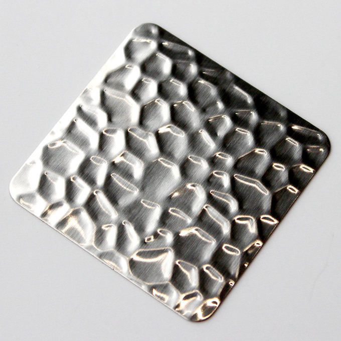 PVD Silver Color 2B Brushed Finish Honeycomb Metal Panel 304 Textured Stainless Steel Sheets