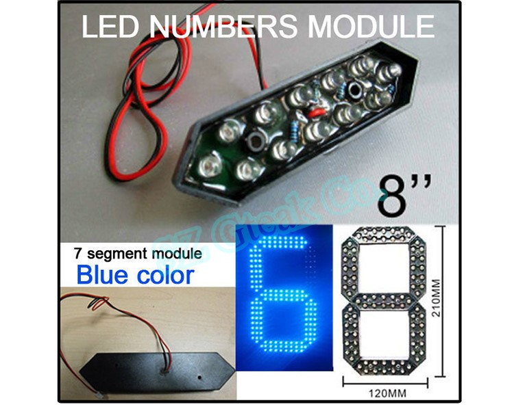 Alibaba whosale price gas price 7 segment led display 8 inch