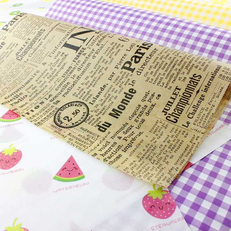 Tissue Paper Printing Paper Napkin Recyclable Bakery Packaging Heat Resistant