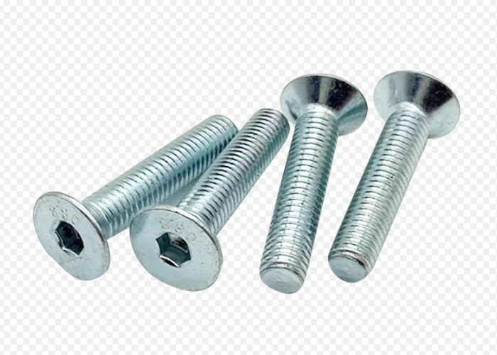 M8 M12 Mild steel Flat & CSK Head Machine Screw grade 4.8 Zinc plating Blue white