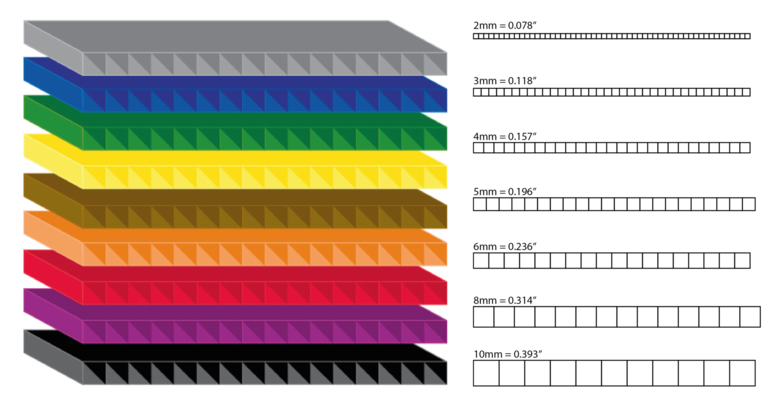OEM black PP Corrugated Sheet Honeycomb Polypropylene Sheets 4x8