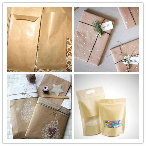 100 % Pure MG Brown Kraft Paper Roll of 32 to 60gsm Wrapping Food FDA FSC ISO