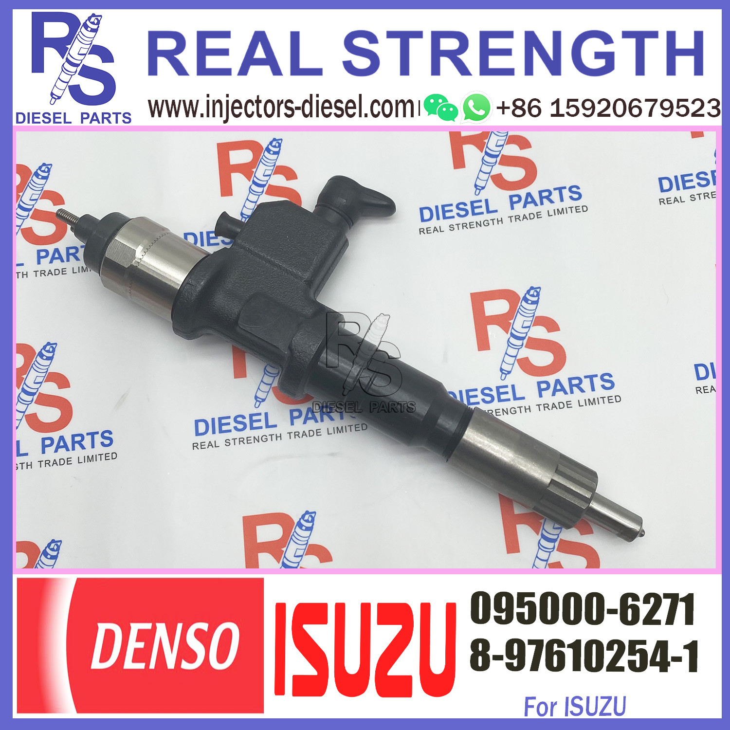 Diesel Engine Parts Fuel Injector 095000-6272 095000-6271 For ISU-ZU 8-97610254-2 8-97610254-1