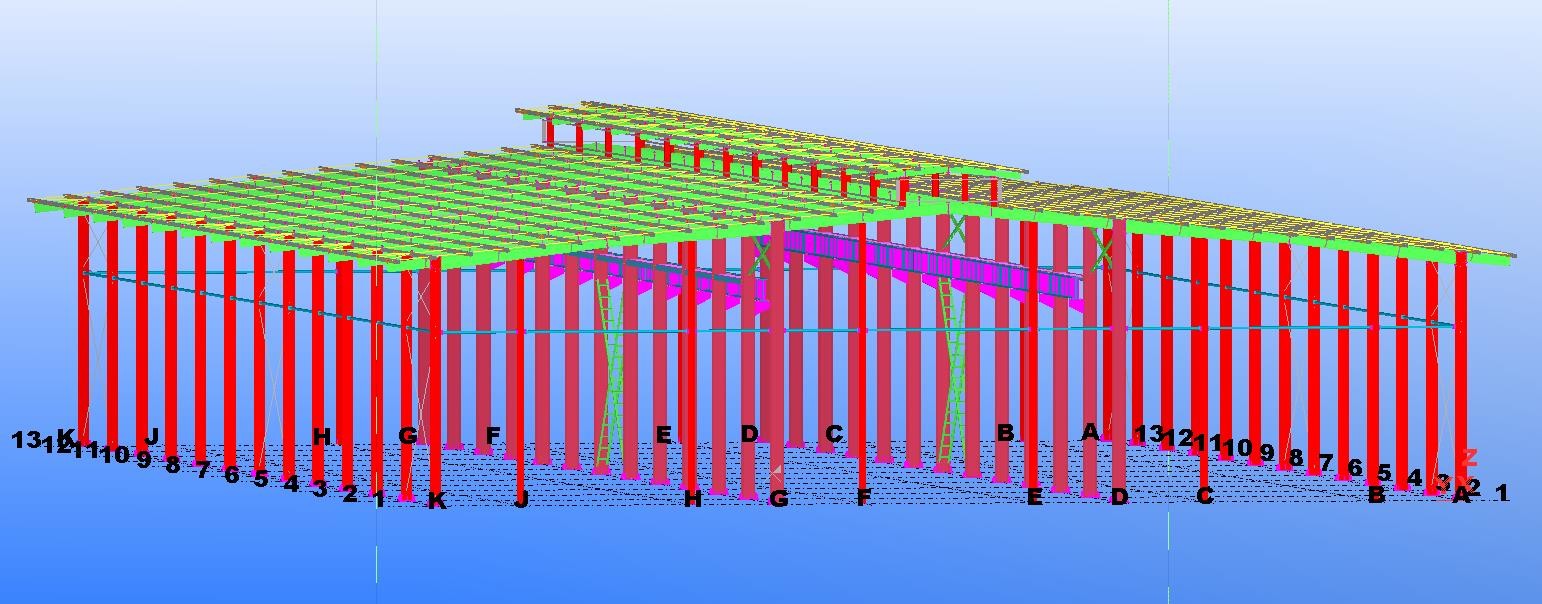 Industrial Portal Metal Frame Workshop Pre Engineered Structural Building Construction