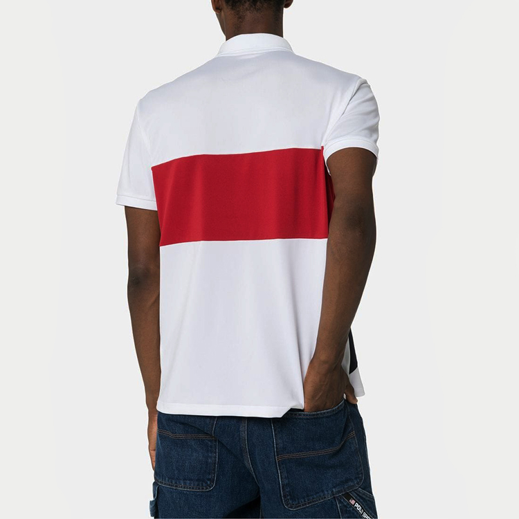 Customized Logo Mens Short Sleeve Polo Shirts , Polo Sport Shirt For Male
