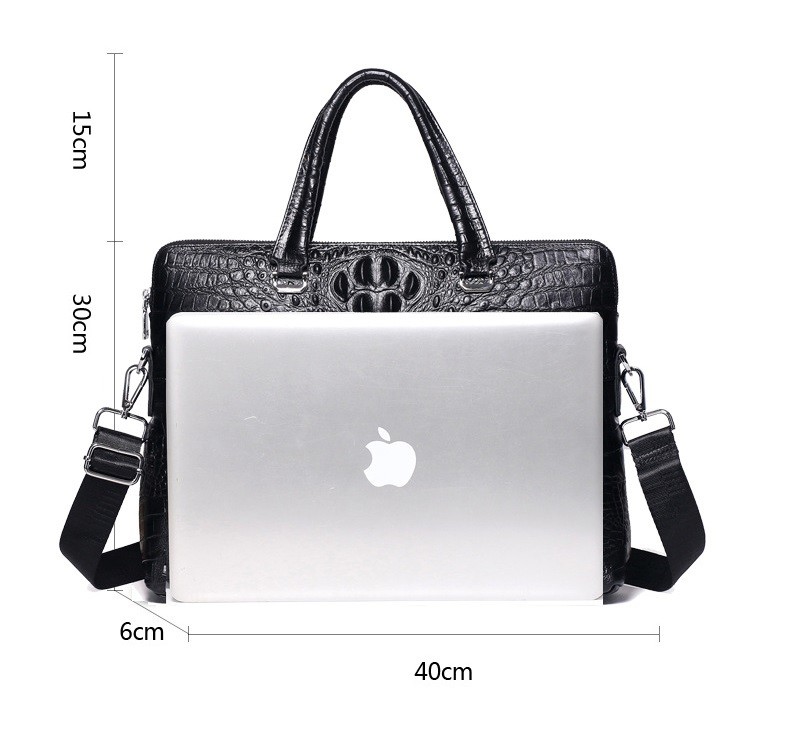 Genunie Leather Laptop Briefacse Messenger Bag For Men BRB07