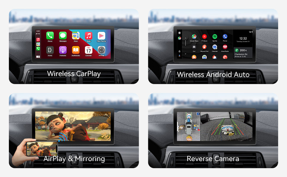 Linux Wireless Carplay And Android Auto 8.8 Inch Touch Screen Function Fit For All Cars