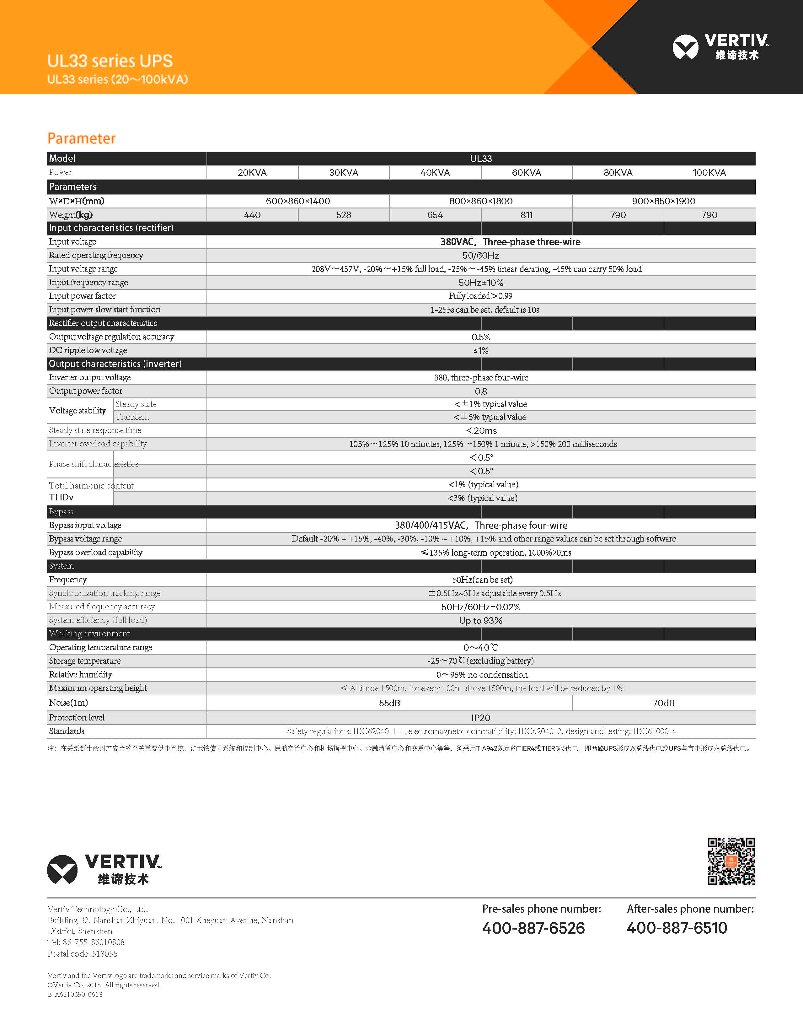 Vertiv Liebert UPS for Industrial 380/400/415VAC Output Voltage 0.8 Output Power Factor