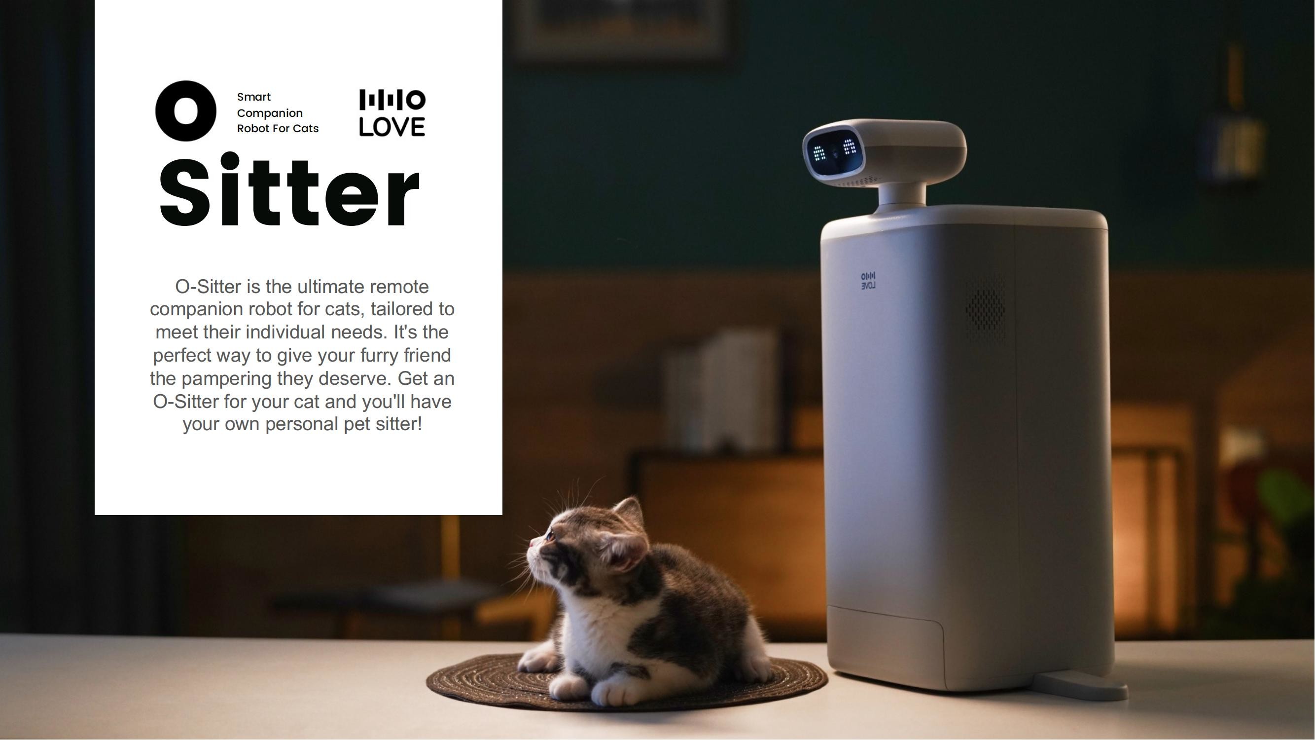 DC 12V 300W Robotic Companion For Cats Wireless Connection Low Noise