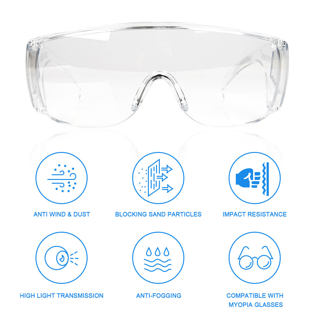 Protection Clear Eye Protective Safety Goggle , Safety Glasses Protective Goggles Eye Protection For Work