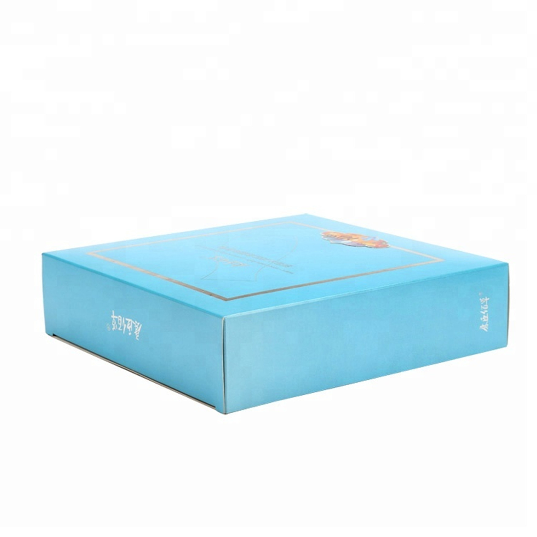 Yellow Folding Cardboard Gift Boxes Facial Mask Packaging With Logo Embossing