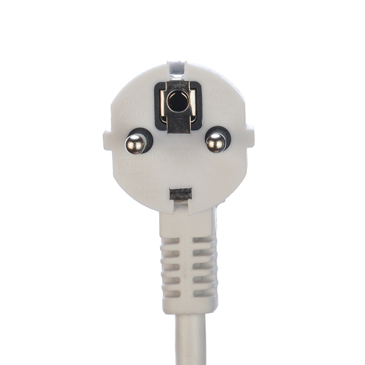 Eu Power Strip with 4 Outlet Power Strips Rated Current 10/16A White Surge Protector Cable H05VV-F 3x1.5mm2