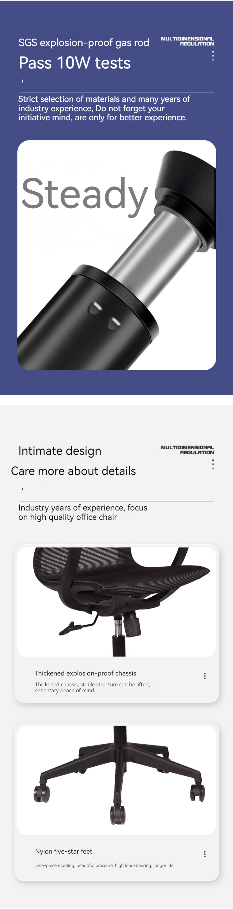 Functional and Durable Office Study Writing Computer Chair in Scandinavian Style