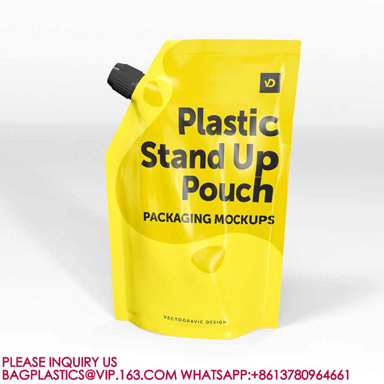 Liquid Beverage Seasoning Bags Smoothie Bag Container Hand-Held Leak Proof Spouted Pouch